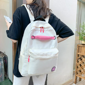 Nylon School Backpack Boy Girl Travel Bag Unisex Male Female College Backpack