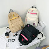 Nylon School Backpack Boy Girl Travel Bag Unisex Male Female College Backpack
