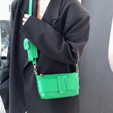 Solid Crossbody Bag Shoulder Bags Leather Handbags Female