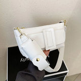 Solid Crossbody Bag Shoulder Bags Leather Handbags Female