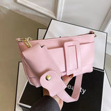 Solid Crossbody Bag Shoulder Bags Leather Handbags Female
