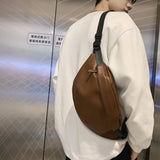Soft Leather Waist Bag Unisex Fanny Pack Shoulder Crossbody Chest Purse