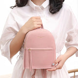Lady Backpack Mini Soft Touch Multifunction Small Women Shoulder Bag All-Match O