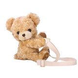 Lady Girls Smile Bear Soft Plush Doll Handbag Mini Animal Shoulder Bags