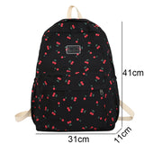 Lady Leisure College Backpack Pink Floral Print Student Bag Travel Book Laptop