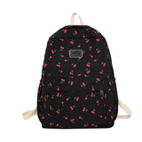 Lady Leisure College Backpack Pink Floral Print Student Bag Travel Book Laptop