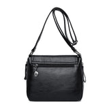 Soft Leather Patchwork Messenger Bag Girl
