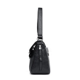 Soft Leather Patchwork Messenger Bag Girl
