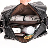 Soft Leather Patchwork Messenger Bag Girl