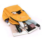 Waterproof Lady Nylon Student Backpack Solid Large Capacity School Bags