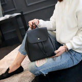 Lady Pu Leather Bag Women Backpack Hight Vintage Backpacks Female Large Capacity