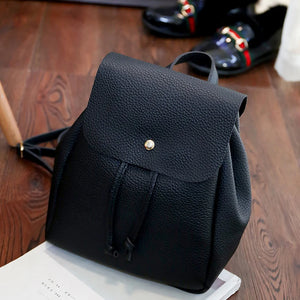 Lady Pu Leather Bag Women Backpack Hight Vintage Backpacks Female Large Capacity