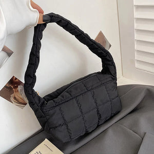 Winter Down Shopping Bag Casual Shoulder Bags For Women Handbags