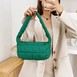 Winter Down Shopping Bag Casual Shoulder Bags For Women Handbags