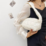 Winter Down Shopping Bag Casual Shoulder Bags For Women Handbags