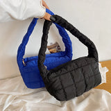 Winter Down Shopping Bag Casual Shoulder Bags For Women Handbags