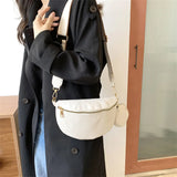 Lady Waist Bag Leather Fanny Pack Female Belt Purses Ladies Crossbody Chest Bags