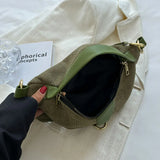 Corduroy Lady Waist Bag Winter Belt Pack Casual Phone Crossbody Chest Bags