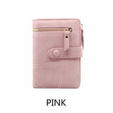 Lady Wallet Short Clutch Solid Matte Women Wallet Small Female Purse
