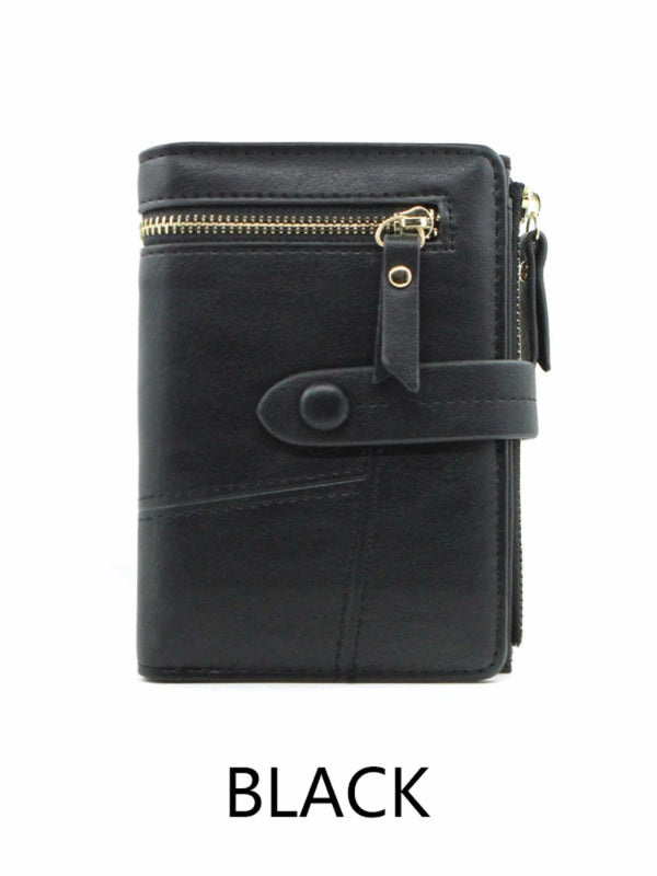 Lady Wallet Short Clutch Solid Matte Women Wallet Small Female Purse