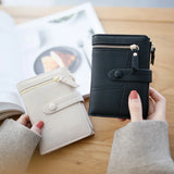 Lady Wallet Short Clutch Solid Matte Women Wallet Small Female Purse