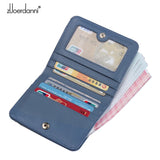 Lady Zipper Wallet Leather Thin Short Wallets Women Small bee metal Purse