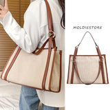 Canvas Tote Bag Women Shoulder Crossbody Handbag Big Shopper Bag