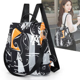 Large Capacity Backpack Oxford Cloth Waterproof School Bag For Girls