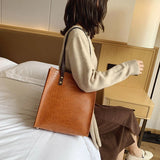 Large Capacity Fringe Shoulder Bags for Women Crocodile Pattern Handbags