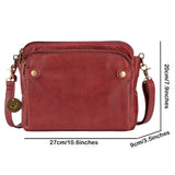 Large Capacity Three Layer Crossbody Bag