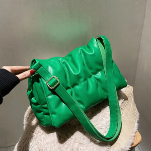 Large Capacity Crossbody Bags Ladies Soft PU Leather Handbag