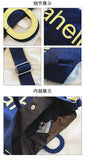 Trendy Letter Crossbody Shoulder Bag Women Large Capacity Handbag