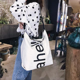 Trendy Letter Crossbody Shoulder Bag Women Large Capacity Handbag