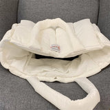 Quilted Comfort Tote Handbag Women Shoulder Bag Winter Purse