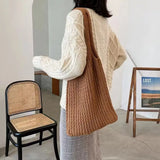 Large Woven Tote Bag Shopping Handbags Women Shoulder Bags Crochet Hobo