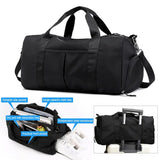 Waterproof Fitness Training Handbag Yoga Mat Gym Bag