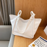 Large Capacity One Shoulder Bag PU Leather Ladies Casual Handbags