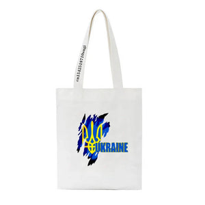 Ukraine Flag Sunflower Vintage Ukrainian Canvas Bags