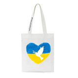 Ukraine Flag Sunflower Vintage Ukrainian Canvas Bags