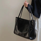 Large Capacity Leather Shoulder Bag Women Handbag Tote Shopping Bag