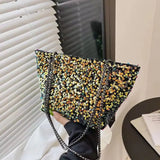 Sequin Shoulder Bag Totes for Women Shopping Handbags Pack