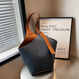 Stylish PU Leather Shoulder Bag with Large Capacity