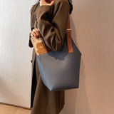 Stylish PU Leather Shoulder Bag with Large Capacity