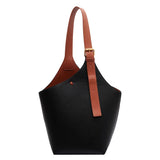Stylish PU Leather Shoulder Bag with Large Capacity