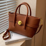 Large Capacity Shoulder Bags Western Style Crossbody Bags Texture PU Leather