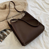 Large Capacity Soft PU Leather Tote All-match Handbag Lady Casual