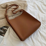 Large Capacity Soft PU Leather Tote All-match Handbag Lady Casual
