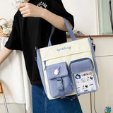 Large Capacity Tote Bags Nylon Shoulder Bags for Teenage Girls