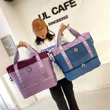 Large Capacity Travel Fitness HandBag for Short Trips Dry and Wet Separation