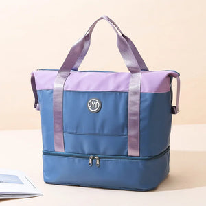 Large Capacity Travel Fitness HandBag for Short Trips Dry and Wet Separation
